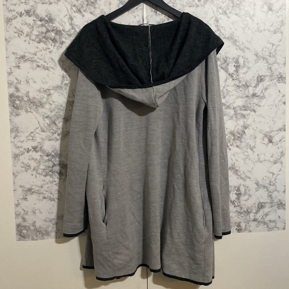 BNCI | By Blanc Noir | Hooded | Long | Sweater | Cardigan | Size: L - Picture 3 of 16